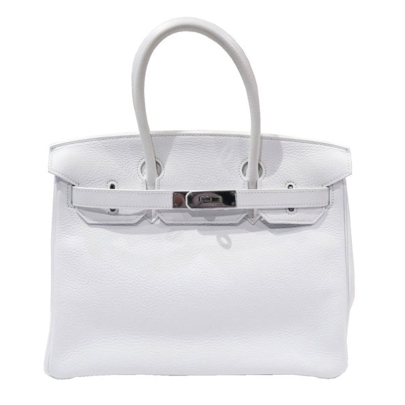 HERMES Handbags - HERMES Hermes Birkin 30 Handbag Blanc/Silver hardware Togo □I stamp D7 Women'...